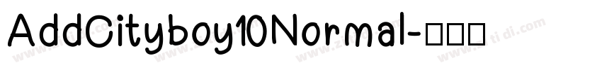 AddCityboy Normal字体转换